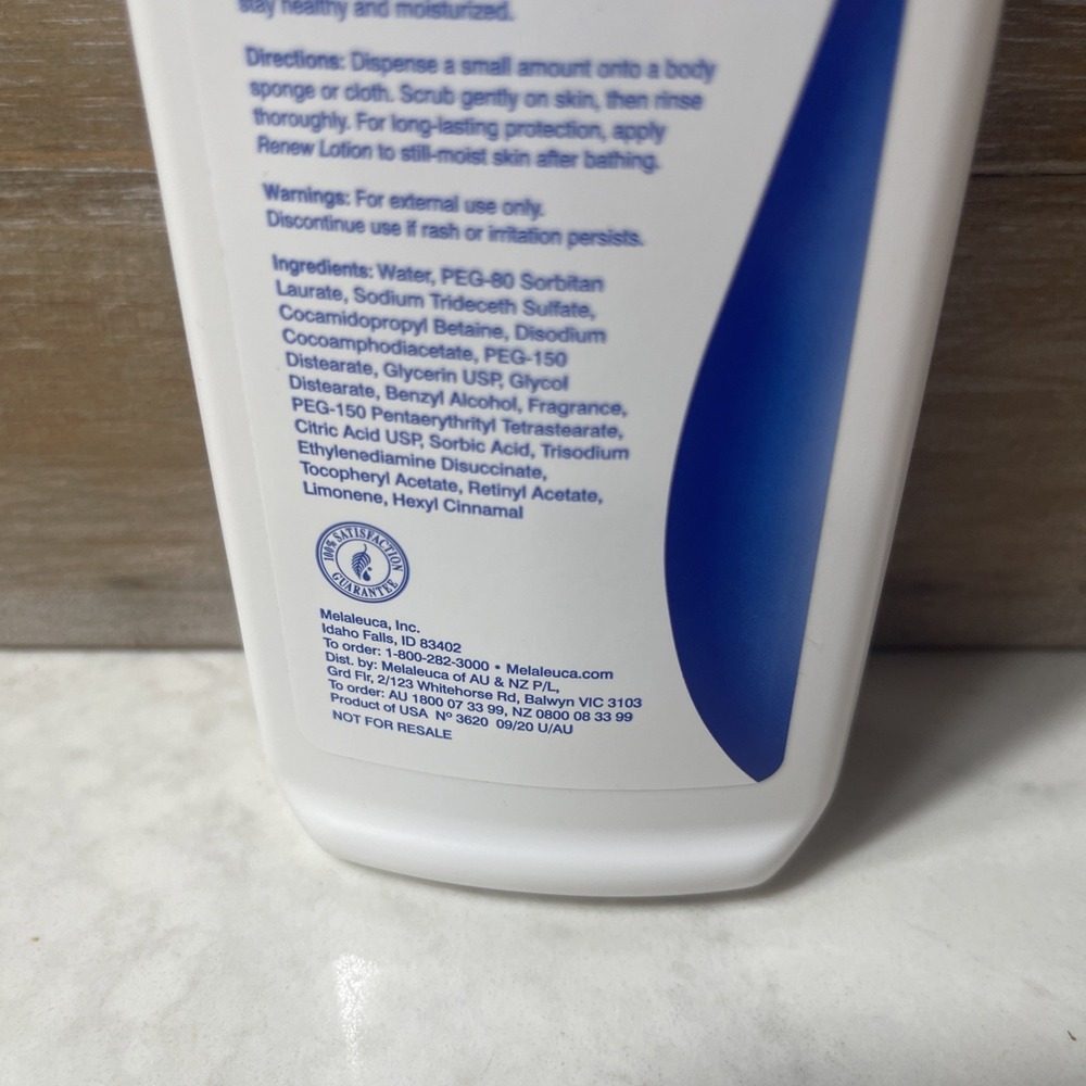 Melaleuca Renew Body Wash Intensive Skin Therapy, 12oz, Moisturizing, New Sealed - Picture 3 of 4